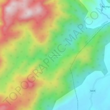 Topografische Karte Chintalapadu, Höhe, Relief