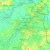 Topografische Karte Lille, Höhe, Relief