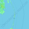 Topografische Karte Outer Banks, Höhe, Relief