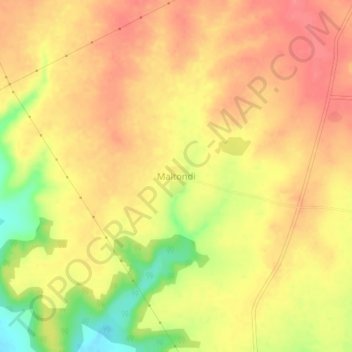 Topografische Karte Maltondi, Höhe, Relief