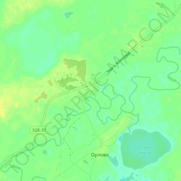 Topografische Karte Свидерск, Höhe, Relief