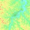 Topografische Karte Kankan, Höhe, Relief