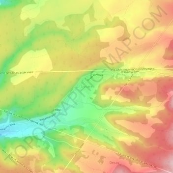 Topografische Karte Izvoare, Höhe, Relief