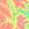 Topografische Karte Garzê Tibetan Autonomous Prefecture, Höhe, Relief