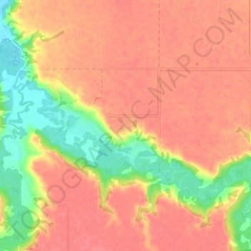 Topografische Karte Deer Valley, Höhe, Relief