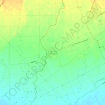 Topografische Karte Pantianicco, Höhe, Relief