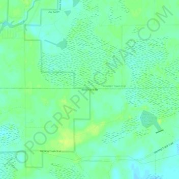Topografische Karte Bowmanville, Höhe, Relief