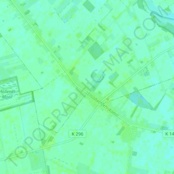 Topografische Karte Reekenfeld, Höhe, Relief