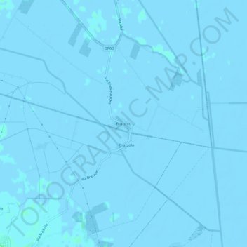 Topografische Karte Brazzolo, Höhe, Relief