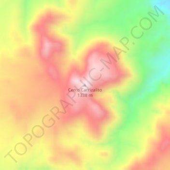 Topografische Karte Cerro Carrizalito, Höhe, Relief