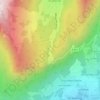 Topografische Karte Col du Frêne, Höhe, Relief