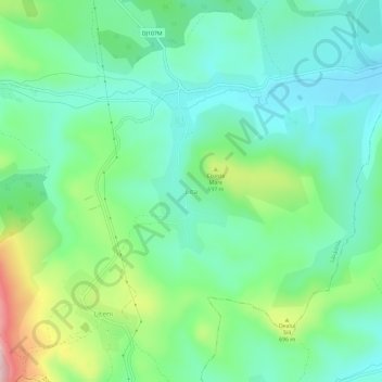 Topografische Karte Lita, Höhe, Relief