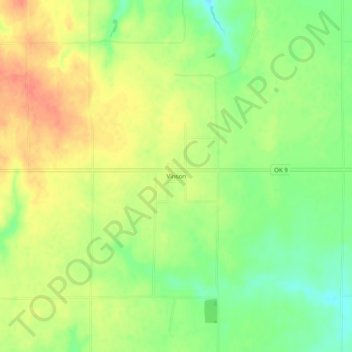 Topografische Karte Vinson, Höhe, Relief