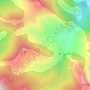 Topografische Karte La Ragua, Höhe, Relief