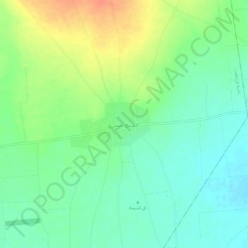 Topografische Karte asch-Scheich Isa, Höhe, Relief