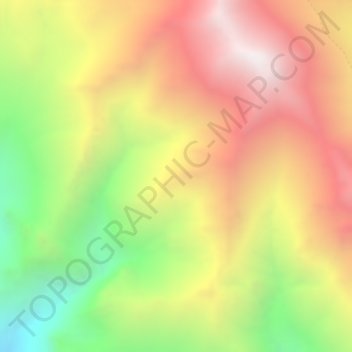 Topografische Karte Hunza, Höhe, Relief