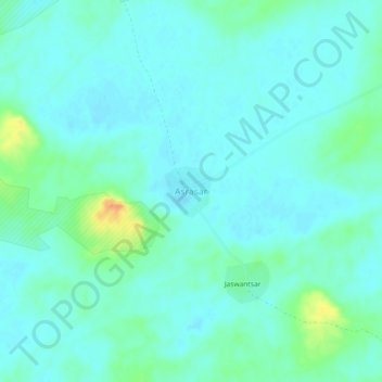 Topografische Karte Asrasar, Höhe, Relief