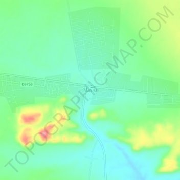 Topografische Karte Masisi, Höhe, Relief