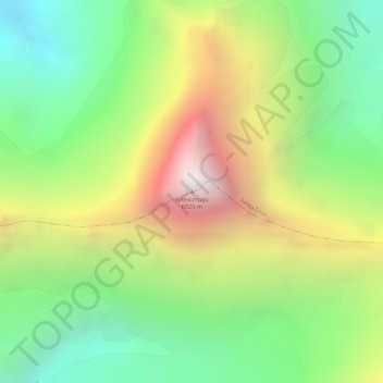 Topografische Karte Artesonraju, Höhe, Relief