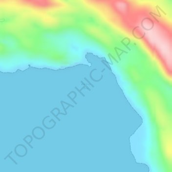 Topografische Karte Wemdi Bay, Höhe, Relief