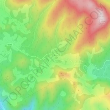 Topografische Karte Padiș, Höhe, Relief