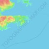 Topografische Karte Dover Island, Höhe, Relief