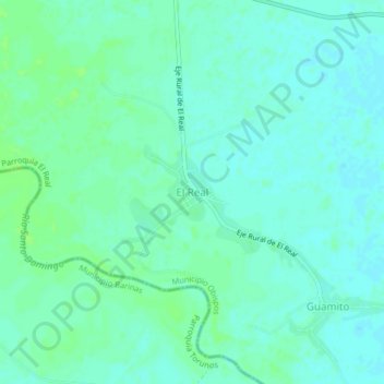 Topografische Karte El Real, Höhe, Relief