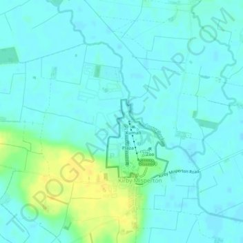 Topografische Karte Riverside 1, Höhe, Relief