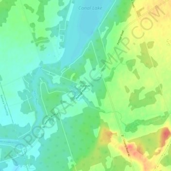 Topografische Karte Bolsover, Höhe, Relief