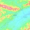 Topografische Karte Juticalpa, Höhe, Relief