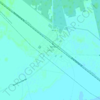 Topografische Karte Garza, Höhe, Relief
