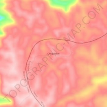 Topografische Karte Chequitavo, Höhe, Relief