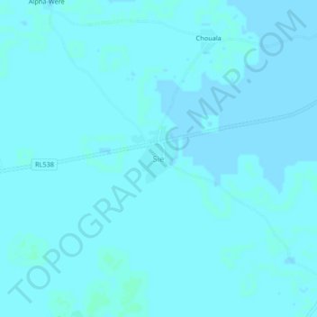 Topografische Karte Sie, Höhe, Relief