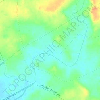 Topografische Karte Riojana, Höhe, Relief