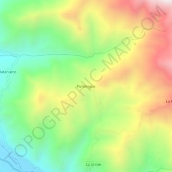 Topografische Karte Pichilingue, Höhe, Relief
