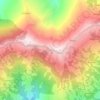 Topografische Karte Gurase, Höhe, Relief
