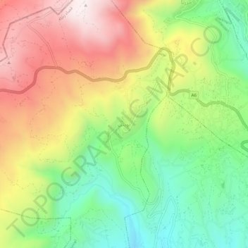 Topografische Karte Touayteh, Höhe, Relief