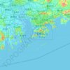 Topografische Karte Lantau Island, Höhe, Relief
