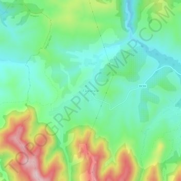 Topografische Karte Schweinbach, Höhe, Relief