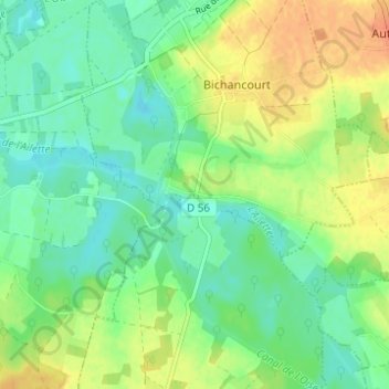 Topografische Karte Le Bac, Höhe, Relief