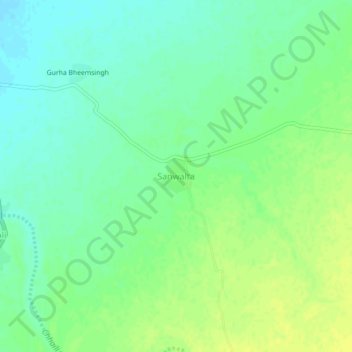 Topografische Karte Sanwalta, Höhe, Relief