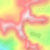 Topografische Karte An Teallach, Höhe, Relief
