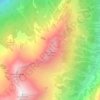 Topografische Karte Elferspitze, Höhe, Relief