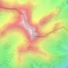 Topografische Karte Croda Rossa d'Ampezzo, Höhe, Relief