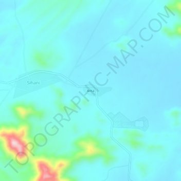 Topografische Karte Anta, Höhe, Relief