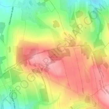 Topografische Karte Saidenberg, Höhe, Relief