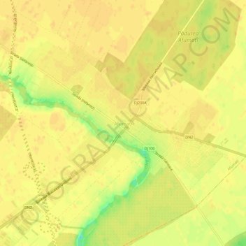 Topografische Karte Afumați, Höhe, Relief