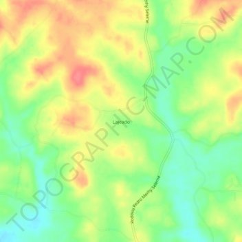 Topografische Karte Lajeado, Höhe, Relief