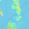 Topografische Karte Cabilan Islands, Höhe, Relief