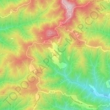 Topografische Karte Fietri, Höhe, Relief